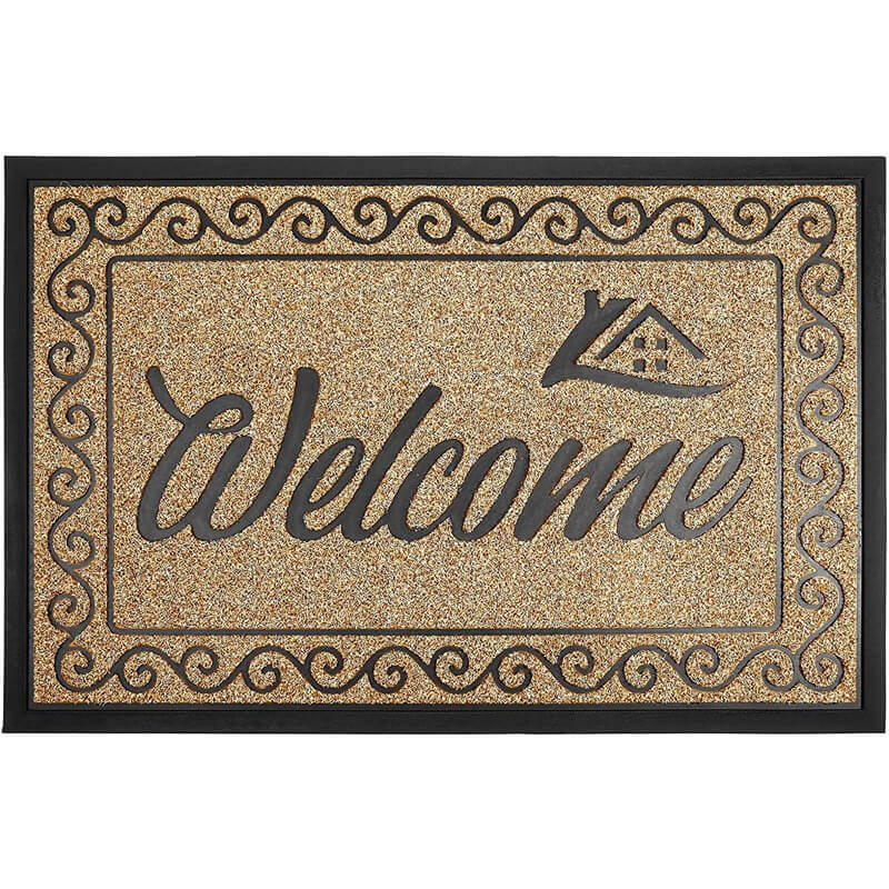 Yimobra Welcome Front Door Mat, Heavy Duty Easy Clean Doormat Indoor  Outdoor, Waterproof Quick Dry Floor