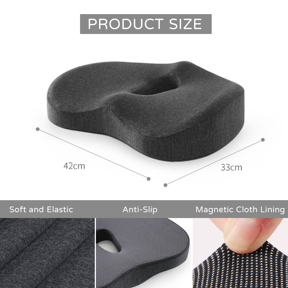 YIMOBRA Seat Cushion, Office Chair Cushions, Car Seat Cushion, Black