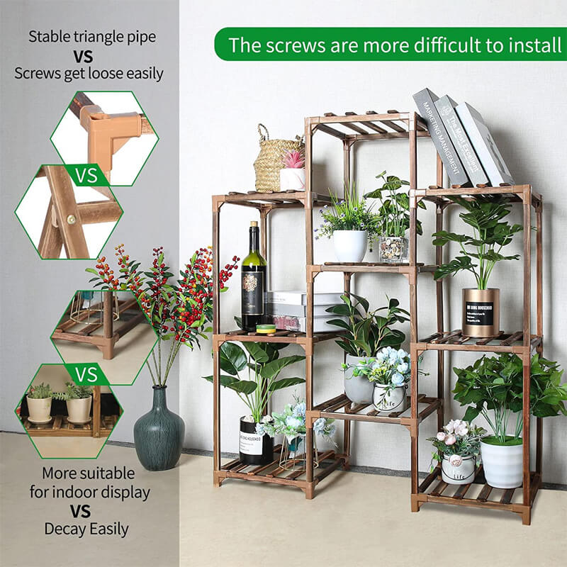 3 Tier Wooden Plant Stand