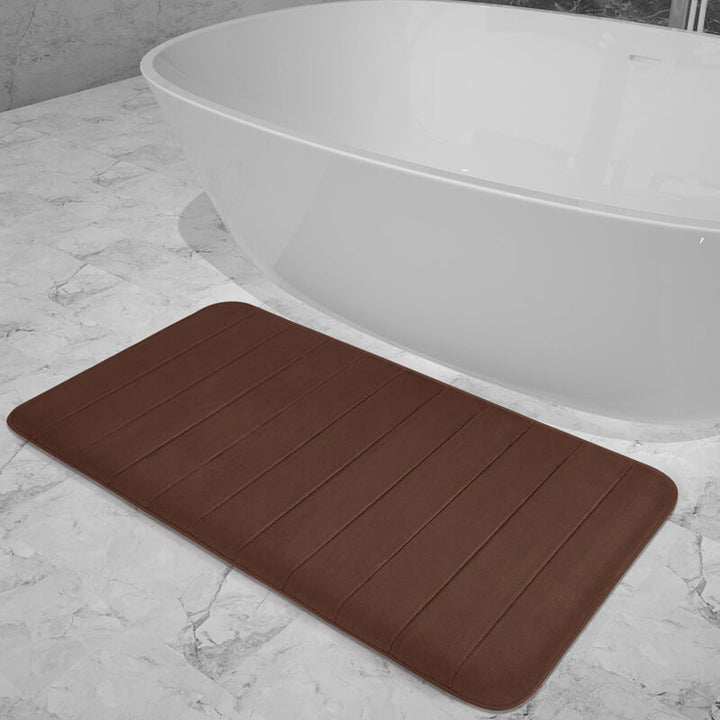 Yimobra Memory Foam Bath Mat Large Size, 55.1x 24 Inches,Soft and  Comfortable, Super Water Absorption, Non-Slip, Thick, Machine