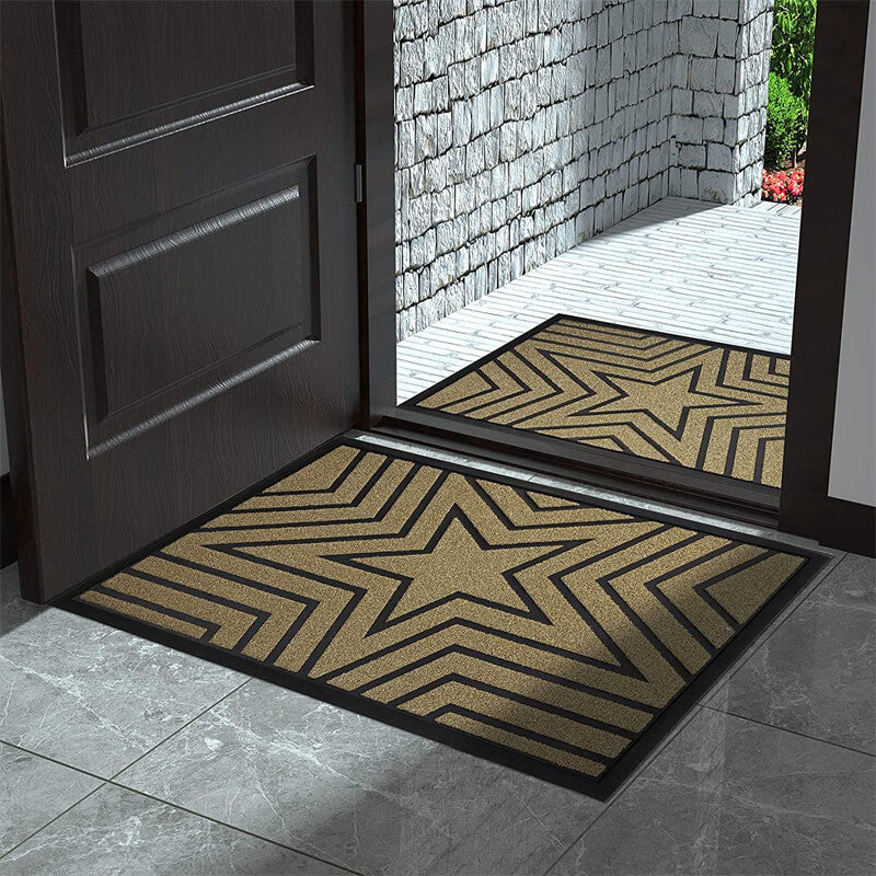 Outdoor Door Mat Indoor Doormat, Heavy Duty Front Door 29.5X17 Inches Black
