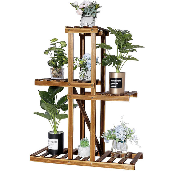 Round Flower Holder flower stand, beautiful design tall stand,Zebra wo –  SlabstudioHongKong