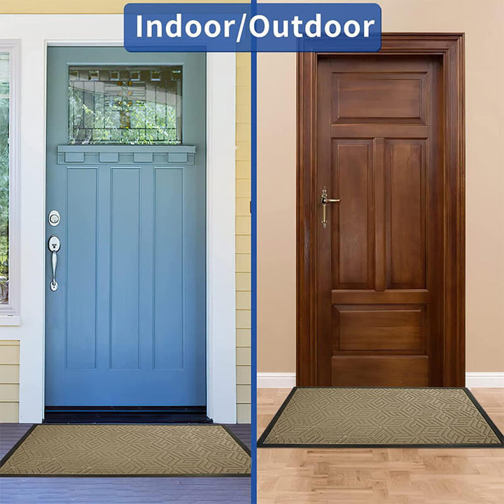 Yimobra Gray Front Door Mat Indoor Outdoor Doormat, Entryway Mats for Shoe  Scraper, Heavy Duty Non Slip Dirt Trapping Mats, Easy Clean, Waterproof