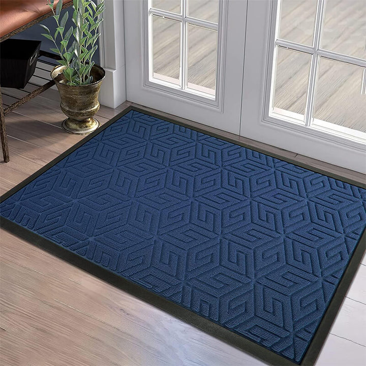 VENETIO Nordic light luxury retro washable non-slip leather floor mat door  mat