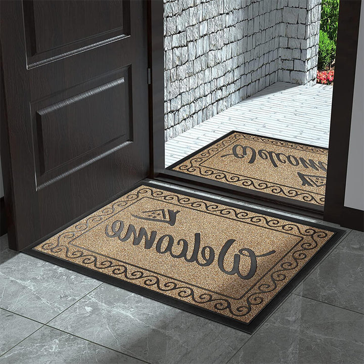 Outdoor Door Mat Indoor Doormat, Heavy Duty Front Door 29.5X17 Inches Black